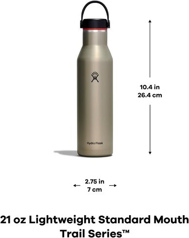 Hydro Flask Trail Series Lightweight Water Bottle with Standard Flex Cap and Double-Wall Vacuum Insulation in Saudi Arabia