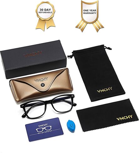 Blue Light Glasses Clear Lens Anti-Eyestrain Computer Reading Gaming Glasses for Women Men Non-Prescription in Saudi Arabia