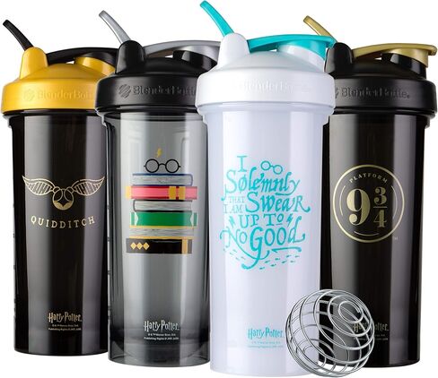 BlenderBottle Harry Potter Shaker Bottle Pro Series Perfect for Protein Shakes and Pre Workout, 28-Ounce, Books in Saudi Arabia