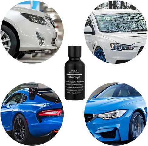 High Gloss 9H 3D Diamond Hardness Nano Super Ceramic Automotive Coating car kit,Hocossy Anti-Scratch Super Hydrophobic Liquid Pro Premium Ceramic Car Coating Paint Sealant Protection-30ml in Saudi Arabia