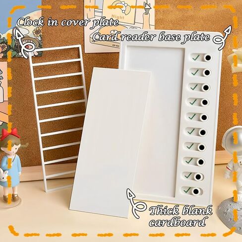 4 Pieces Blank Chore Chart for Kids Plastic Checklist Board with 10 Detachable Cardstock Reusable to Do List My Chores RV Checklist Task Planning Board, Visual Schedule and Reminder (with 2 Pen) in Saudi Arabia