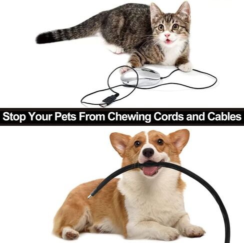 100ft-3/4 بوصة PET قابلة للتوسيع مضفرة سلك تلوح في الأفق كابل الأكمام سلك السيارات كم إدارة الكابلات التفاف سلك حامي الأنابيب مكتب منظم الأسلاك للمنزل والمكتب وكابل الصوت HDMI، أسود وأزرق in Saudi Arabia