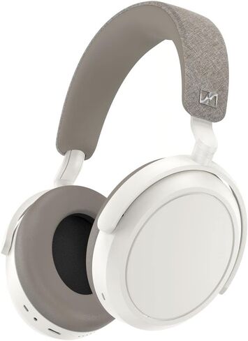 سماعات الرأس اللاسلكية SENNHEISER Momentum 4 - سماعة بلوتوث للمكالمات فائقة الوضوح مع إلغاء الضوضاء التكيفي، عمر البطارية 60 ساعة وصوت قابل للتخصيص، أبيض (متجدد) in Saudi Arabia