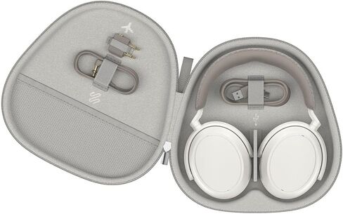 سماعات الرأس اللاسلكية SENNHEISER Momentum 4 - سماعة بلوتوث للمكالمات فائقة الوضوح مع إلغاء الضوضاء التكيفي، عمر البطارية 60 ساعة وصوت قابل للتخصيص، أبيض (متجدد) in Saudi Arabia