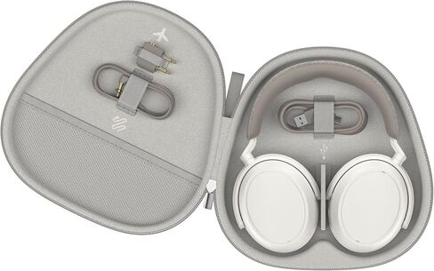 سماعات الرأس اللاسلكية SENNHEISER Momentum 4 - سماعة بلوتوث للمكالمات فائقة الوضوح مع إلغاء الضوضاء التكيفي، عمر البطارية 60 ساعة وصوت قابل للتخصيص، أبيض (متجدد) in Saudi Arabia