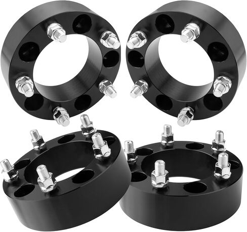 فواصل عجلات 5x5.5، لـ 1994-2001 Dodge Ram 1500 و1980-1996 Ford F-150، 4 قطع 2 بوصة 5x139.7 فاصل عجلة لـ 1992-2006 E-150 1960-1985 CJ2 CJ3 CJ7 CJ5 CJ6، 5 عروة مع 1 /2-20 ترصيع 108 مركز in Kuwait