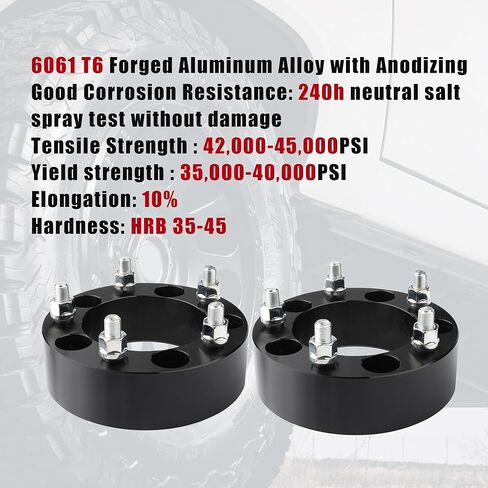 فواصل عجلات 5x5.5، لـ 1994-2001 Dodge Ram 1500 و1980-1996 Ford F-150، 4 قطع 2 بوصة 5x139.7 فاصل عجلة لـ 1992-2006 E-150 1960-1985 CJ2 CJ3 CJ7 CJ5 CJ6، 5 عروة مع 1 /2-20 ترصيع 108 مركز in Kuwait