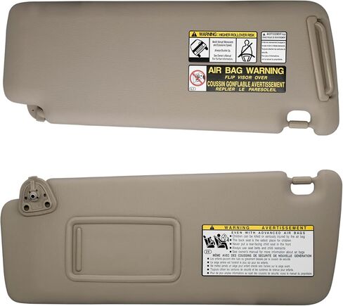 NHILES سائق الجانب الأيسر واقي من الشمس متوافق مع تويوتا هايلاندر 2004-2007 رقم الاستبدال 74320-48260-A0 بيج in Kuwait