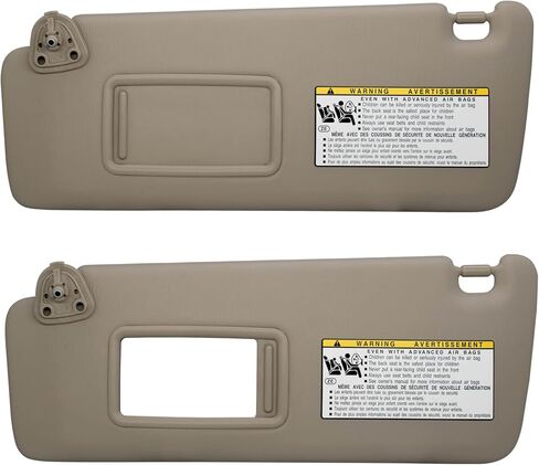 NHILES سائق الجانب الأيسر واقي من الشمس متوافق مع تويوتا هايلاندر 2004-2007 رقم الاستبدال 74320-48260-A0 بيج in Kuwait