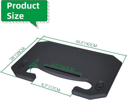 Steering Wheel Tray for Eating and Make-up, Steering Wheel Desk for Small Office (Black) in Saudi Arabia