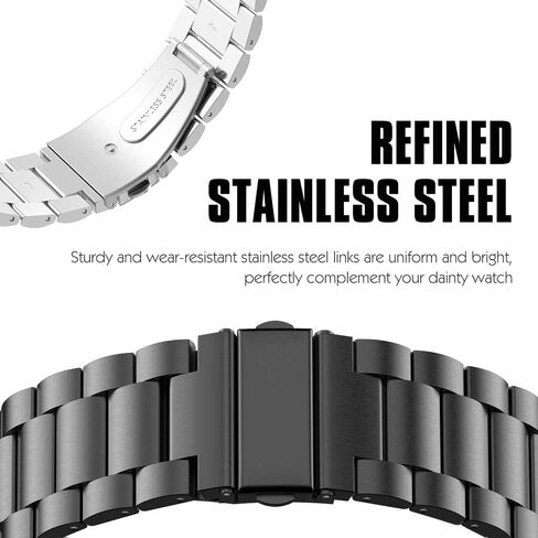MoKo Band Compatible with Garmin Fenix 5 Quick Fit 22mm Watch Band, Stainless Steel Replacement Strap Fit Fenix 5/Fenix 5 Plus/Forerunner 935/945/Instinct/Approach S60(Not Fit Fenix 5X/5S) in Kuwait