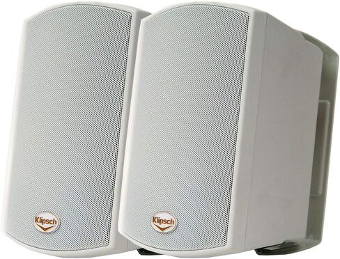 Klipsch AW-400 Indoor/Outdoor Speaker - White & CDT-5650-C II in-Ceiling Speaker - White in Saudi Arabia
