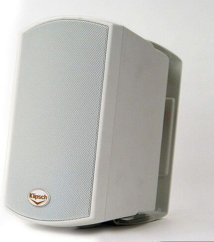 Klipsch AW-400 Indoor/Outdoor Speaker - White & CDT-5650-C II in-Ceiling Speaker - White in Saudi Arabia