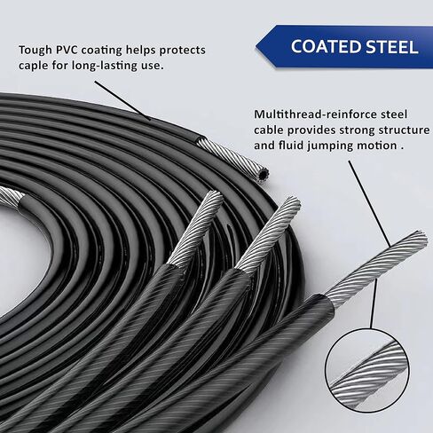 حبل القفز الرياضي السريع 【السرعة X】قابل للتعديل للملاكمة المزدوجة الهولندية للياقة البدنية والتمارين الرياضية وحبل الصالة الرياضية للأطفال البالغين والرجال والنساء in Kuwait