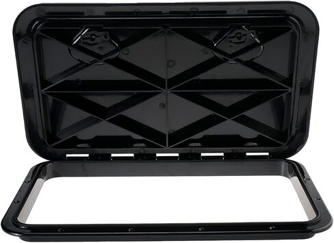 فتحة وغطاء للوصول إلى سطح القارب البحري مقاس 24 بوصة × 14 بوصة باللون الأسود (606MMX 353 مم) in Kuwait