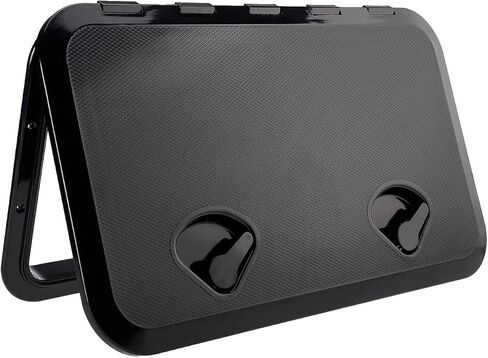 فتحة وغطاء للوصول إلى سطح القارب البحري مقاس 24 بوصة × 14 بوصة باللون الأسود (606MMX 353 مم) in Kuwait