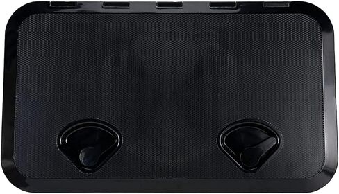 فتحة وغطاء للوصول إلى سطح القارب البحري مقاس 24 بوصة × 14 بوصة باللون الأسود (606MMX 353 مم) in Kuwait