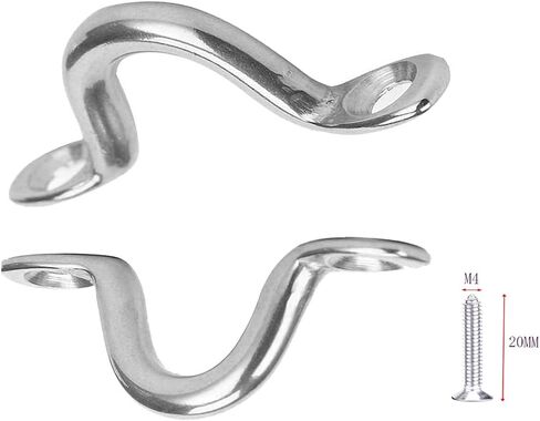 M3 316 Stainless Steel Bimini Boat Top PAD Eye, Eye Strap, Tie Down, Tie Anchor Point, Kayak Deck Loop, Suitable for Kayak Canoe Rigging, Pack of 20 in Saudi Arabia