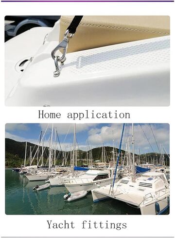 M3 316 Stainless Steel Bimini Boat Top PAD Eye, Eye Strap, Tie Down, Tie Anchor Point, Kayak Deck Loop, Suitable for Kayak Canoe Rigging, Pack of 20 in Saudi Arabia