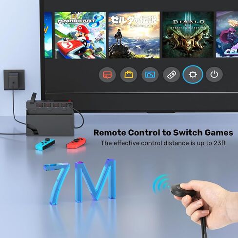 Unitek Switch Game Switcher, 8-in-1 Switch Game Card Reader Quick Switching Adapters Game Cards Holder for Switch/Switch OLED (4 for Game, 4 for Storage) in Saudi Arabia