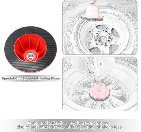 مجموعة تنظيف محور فرامل العجلة من بيليتولز، مجموعة أدوات طاحونة إعادة تشكيل المحور 6 بوصة لتنظيف الصدأ على محور فرامل العجلة in Kuwait