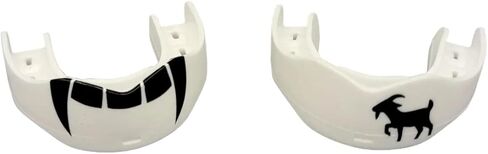 Goat/Fang Mouth Guard 2 - Pack, One Size Fits All, Works with or Without Braces, Includes Tethers in Kuwait