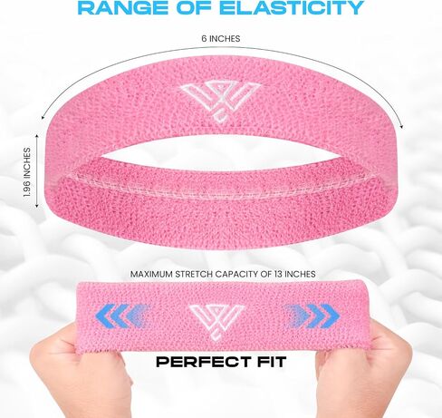WYOX Headbands for Men and Women - Mens Sweatband & Sports Headband Moisture Wicking Workout Sweatbands for Running, Cross Training, Yoga and Bike Helmet Friendly in Saudi Arabia