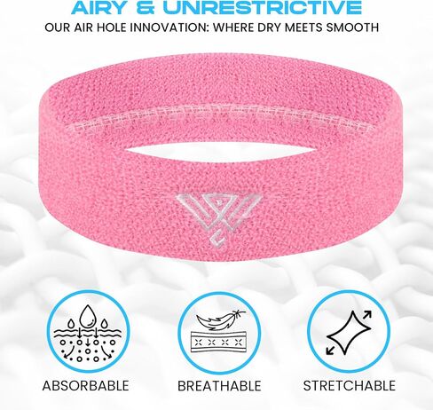WYOX Headbands for Men and Women - Mens Sweatband & Sports Headband Moisture Wicking Workout Sweatbands for Running, Cross Training, Yoga and Bike Helmet Friendly in Saudi Arabia