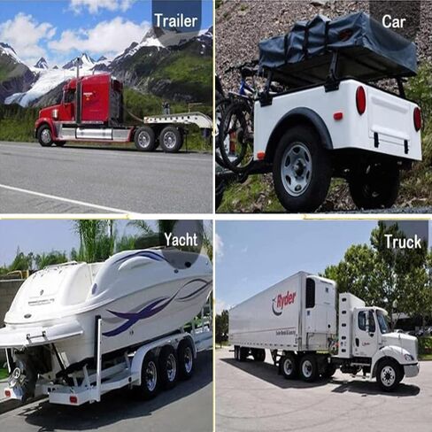 7 طريقة مستديرة إلى 5 طريقة دبوس مقطورة مسطحة ملفوف موصل الأسلاك قابس مهايئ لشاحنة RV مقطورة كامل الطول-60 بوصة in Kuwait