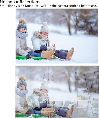 حامل نافذة TEKCMA متوافق مع بطارية كاميرا Google Nest Cam الثانية، حامل نافذة الكاميرا 2 حزمة لنافذة/باب زجاجي واحد، دعامة تثبيت على جدار الكاميرا، وضع الرؤية الليلية، بدون انعكاس داخلي، أسود in Kuwait