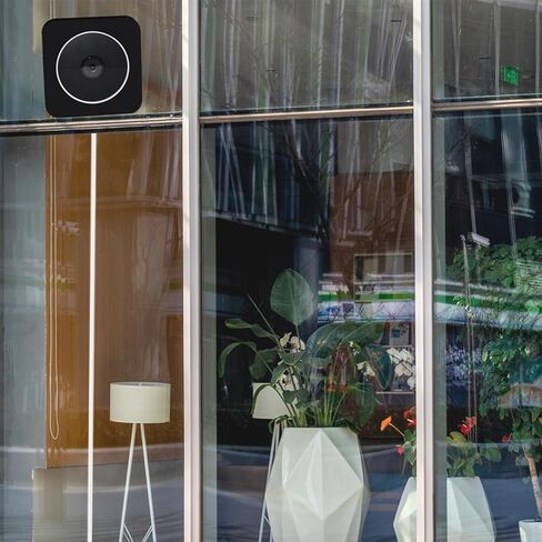 حامل نافذة TEKCMA متوافق مع بطارية كاميرا Google Nest Cam الثانية، حامل نافذة الكاميرا 2 حزمة لنافذة/باب زجاجي واحد، دعامة تثبيت على جدار الكاميرا، وضع الرؤية الليلية، بدون انعكاس داخلي، أسود in Kuwait