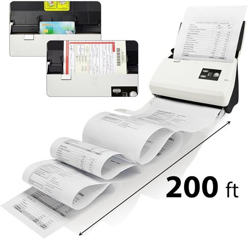 الماسح الضوئي للمستندات المزدوجة Plustek PS30D: مزود بوحدة تغذية تلقائية للمستندات سعة 50 ورقة (ADF) ووظيفة PDF قابلة للبحث بواسطة Abbyy OCR. دعم ماك والكمبيوتر الشخصي in Kuwait