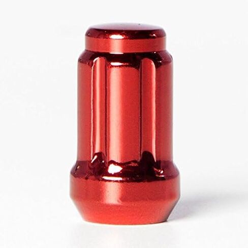 Circuit Performance Spline Drive Tuner Acorn Lug Nuts Red 12x1.25 Forged Steel (20pc + Tool) in Saudi Arabia