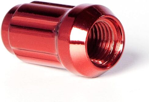 Circuit Performance Spline Drive Tuner Acorn Lug Nuts Red 12x1.25 Forged Steel (20pc + Tool) in Saudi Arabia