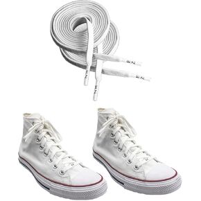 EZ Stretch slip on shoe laces pair, Elastic flat stretchy shoe laces