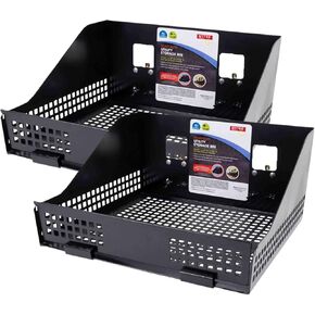 Mytee Products (4 Pack) Heavy Duty E-Track Storage Bin for E-Track Systems - Large E-Track Basket Organizer for Trucks, Enclosed Trailer, Garage, Vehicles - E-Track Accessories for Enclosed Trailer