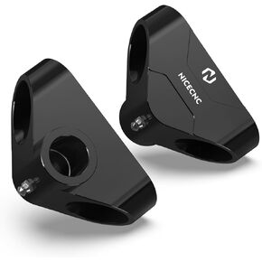 NICECNC Black Aluminum Bed Hinge Set Compatible with Can Am Commander 1000R 2021-2023, Compatible with Can Am Defender HD5, HD7, HD8, HD9, HD10, See Fitment