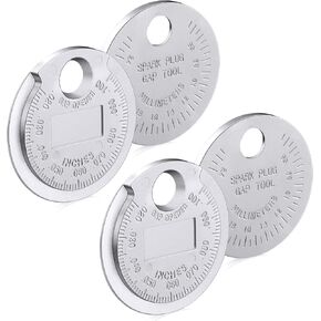 PAGOW 4 Pieces Spark Plug Gap Tool, Spark Plug Gap Gauge Measuring Tool Scaled from 0.020 to 0.100 inch