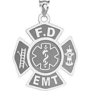 PicturesOnGold.com Firefighter EMT Badge