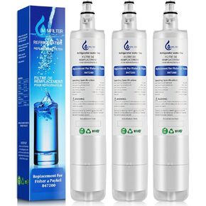 MMFILTER 847200 Water Filter Replacement for Fisher & Paykel 847200 Compatible with Fisher & Paykel Refrigerator Model Number E522, E422, E402, 3 Pack