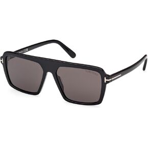 Tom Ford Vincent Smoke Square Men's Sunglasses FT1176 01A 56