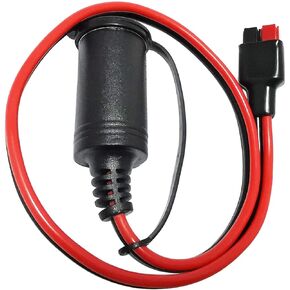 12AWG كابل الثقيل ، موصل شمسي 45A TO12V أنثى ولاعة السجائر ، موصل 45A متوافق مع Anderson -1.6 قدم/0.5M