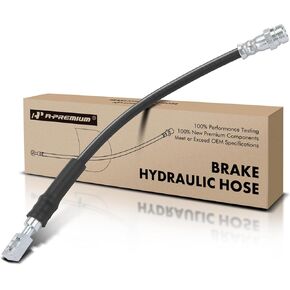 A-Premium Rear Driver or Passenger Brake Hydraulic Hose Compatible with Select Volkswagen Models - Golf/GTI 2015-2018, Golf SportWagen 2015-2017 - Replace# 5QM611775C, 5Q0611775F