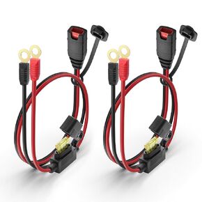 تسخير سلك Yaodhaod متوافق مع NOCO (R) GC008 X-Connect ، 16 AWG M10 (3/8in) موصل طرفي XL Eyelet ، ملحق Termelet Extense Extension Extension Extension (2pcs) (M10 ، 1pcs)
