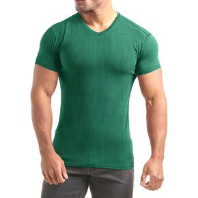 Lehmanlin Men Muscle T Shirts Slim Fit Fit Fit Bustic Buybuilding Thirts تمتد in Kuwait
