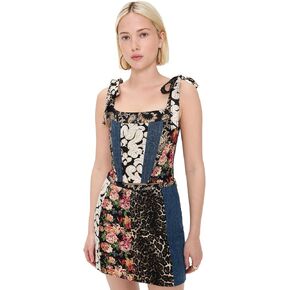 alice + olivia Women's Clara Bow Strap Paneled Bustier