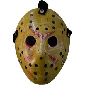 WLPARTY Costume mask for Halloween Prop Prop Horror Cosplay (Adult Sized, Yellow)