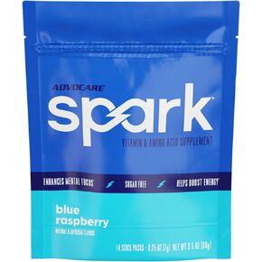 AdvoCare Spark Vitamin & Amino Acid Supplement - Focus & Energy Drink Powder Mix with Vitamin A, B-6, C & E - Also Includes L-Carnitine & L-Tyrosine - Mandarin Orange, 14 Stick Packs