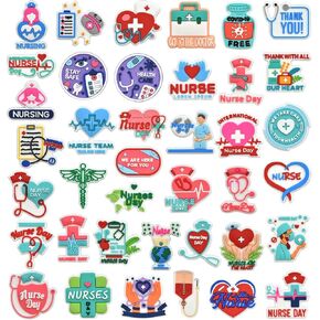 39 Pcs Nurse Shoe Charms Medical Shoes Charm for Adults Kawaii Cartoon Nurse Day Shoe Charms Cute Shoe Accessories Pins Shoe Decoration Charm