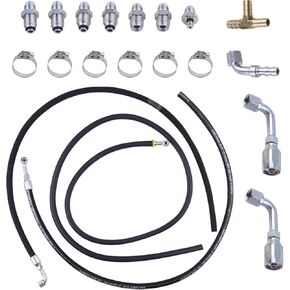 Universal Power Steering Hose Kit for Hydroboost Power Brake Booster – Complete Installation Kit with Accessories